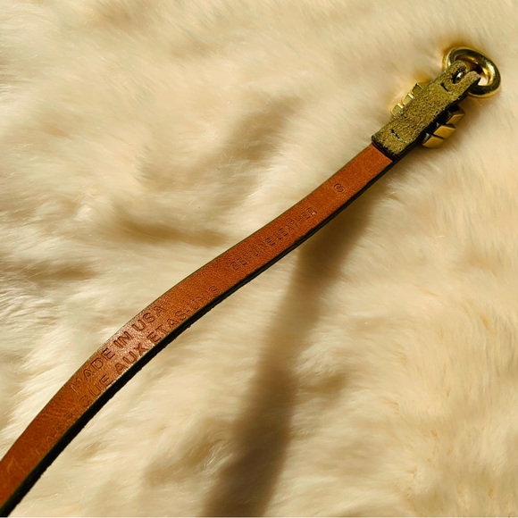Free People Inversed Genuine Leather Skinny-Skinny Long Green Suede Belts - Picture 6 of 16